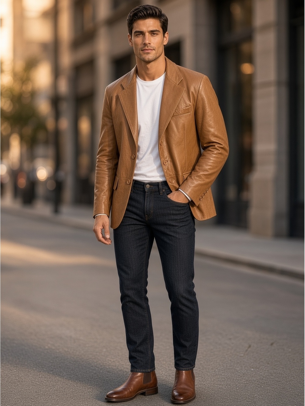 Carlo Rimini 100% fine leather jacket L made in Italy